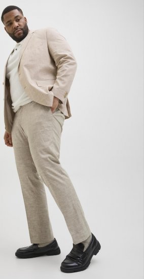 Jack & Jones Riviera Dress pants Beige - Дънки и панталони - мъжки Дънки и панталони големи размери
