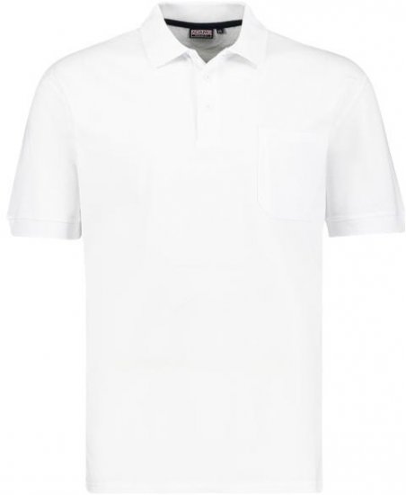 Adamo 139311 Poloshirt RF White - Поло тениски - мъжки тениски с яка големи размери