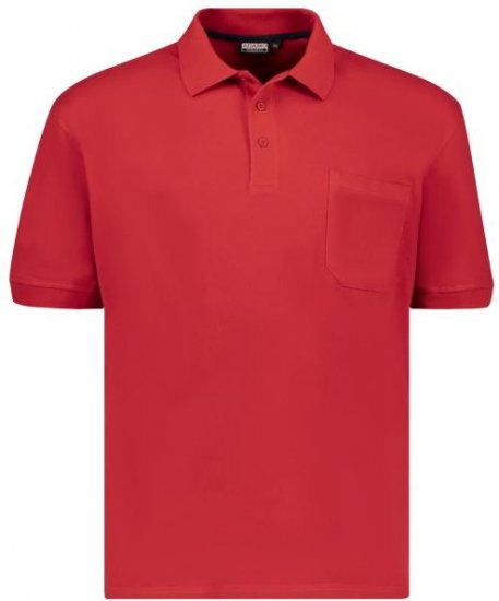 Adamo 139311 Poloshirt RF Red - Поло тениски - мъжки тениски с яка големи размери
