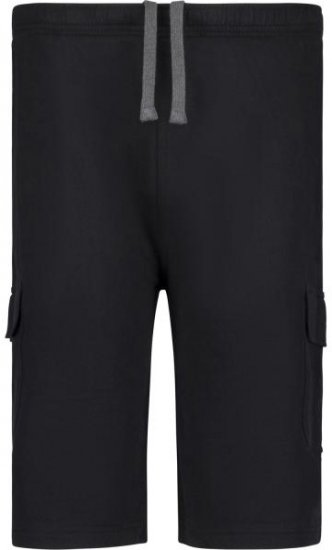 Adamo 159308 Cargo Shorts Black - Шорти - мъжки къси панталони големи размери