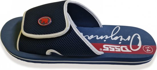 D555 DRAKE Slippers With Velcro Fastening Navy - Мъжки oбувки 40-52 - 