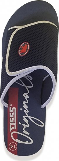 D555 DRAKE Slippers With Velcro Fastening Navy - Мъжки oбувки 40-52 - 