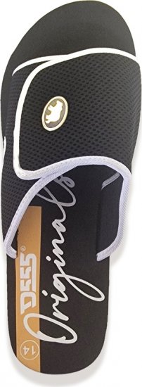 D555 DRAKE Slippers With Velcro Fastening Black - Мъжки oбувки 40-52 - 