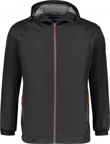 Adamo Nilo Lightweight Softshell Rain Jacket Black - Якета - мъжки якета големи размери