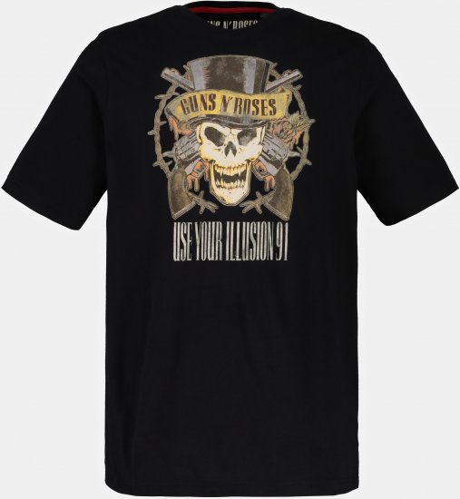 JP1880 Guns N’ Roses Skull Comfort Fit Band T-Shirt Black - Тениски - мъжки тениски големи размери