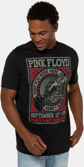 JP1880 Pink Floyd Retro Graphic Comfort Fit Band T-Shirt Black - Тениски - мъжки тениски големи размери