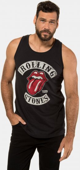 JP1880 Rolling Stones Graphic Band Tank Top Black - Тениски - мъжки тениски големи размери
