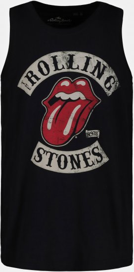 JP1880 Rolling Stones Graphic Band Tank Top Black - Тениски - мъжки тениски големи размери
