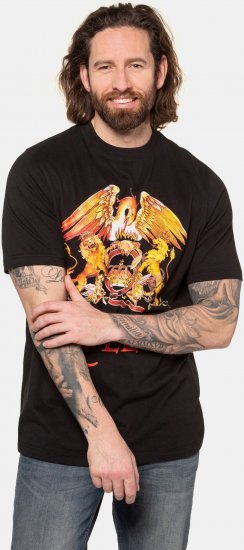 JP1880 Queen Graphic Comfort Fit Band T-Shirt Black - Тениски - мъжки тениски големи размери
