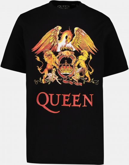 JP1880 Queen Graphic Comfort Fit Band T-Shirt Black - Тениски - мъжки тениски големи размери