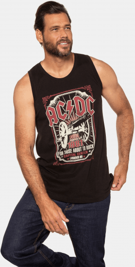 JP1880 AC/DC Graphic Band Tank Top Black - Тениски - мъжки тениски големи размери