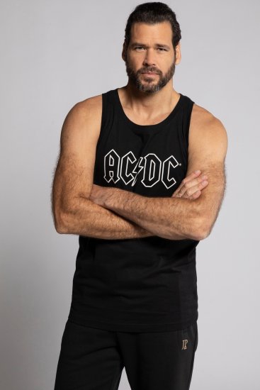 JP1880 AC/DC Graphic Comfort Fit Band Tank Top Black - Тениски - мъжки тениски големи размери