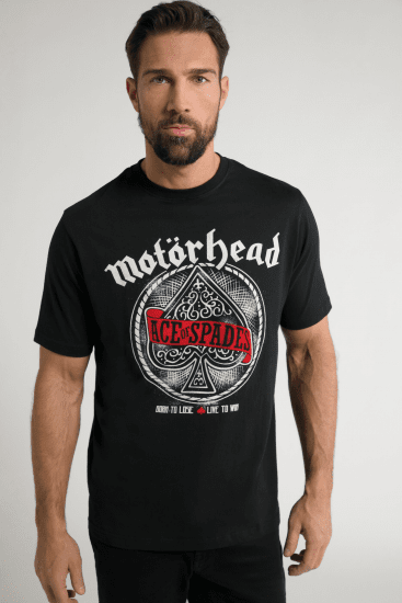 JP1880 Motörhead ACE Graphic Comfort Fit Band T-Shirt Black - Тениски - мъжки тениски големи размери