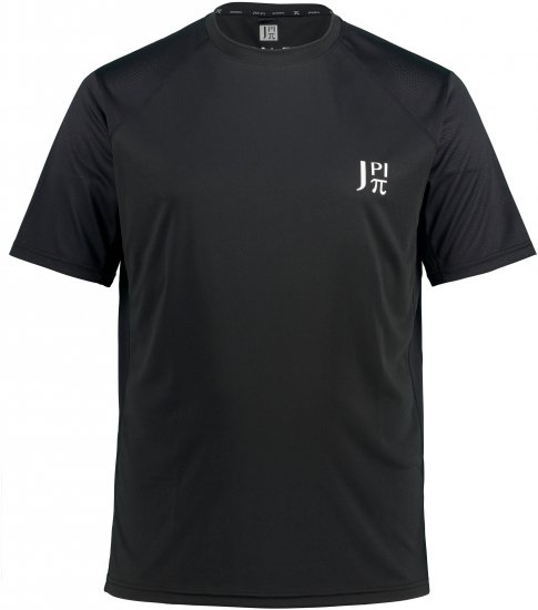 JP1880 FLEXNAMIC® QuickDry Tennis T-Shirt Black - Спортни дрехи & Връхно облекло - мъжки спортни екипи големи размери