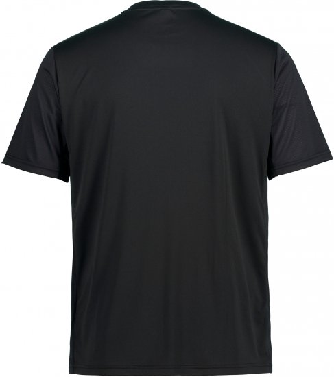 JP1880 FLEXNAMIC® QuickDry Tennis T-Shirt Black - Спортни дрехи & Връхно облекло - мъжки спортни екипи големи размери
