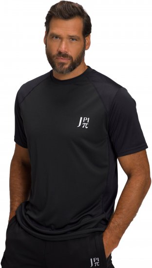 JP1880 FLEXNAMIC® QuickDry Tennis T-Shirt Black - Спортни дрехи & Връхно облекло - мъжки спортни екипи големи размери