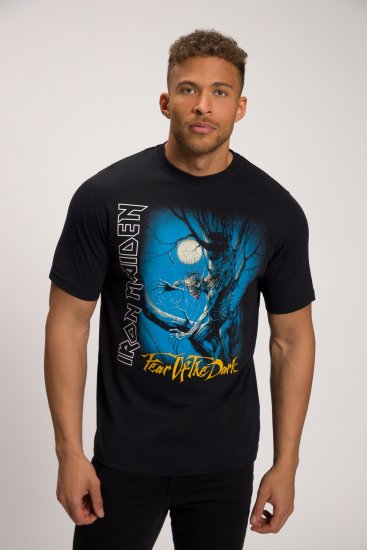 JP1880 Iron Maiden Graphic Comfort Fit Band T-Shirt Black - Тениски - мъжки тениски големи размери