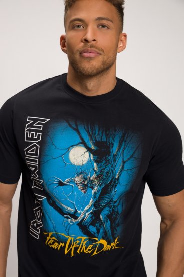 JP1880 Iron Maiden Graphic Comfort Fit Band T-Shirt Black - Тениски - мъжки тениски големи размери