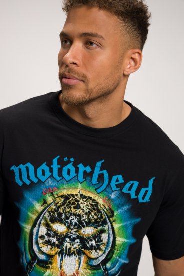 JP1880 Motörhead OVERKILL Theme Graphic Comfort Fit Band T-Shirt Black - Тениски - мъжки тениски големи размери