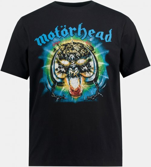 JP1880 Motörhead OVERKILL Theme Graphic Comfort Fit Band T-Shirt Black - Тениски - мъжки тениски големи размери