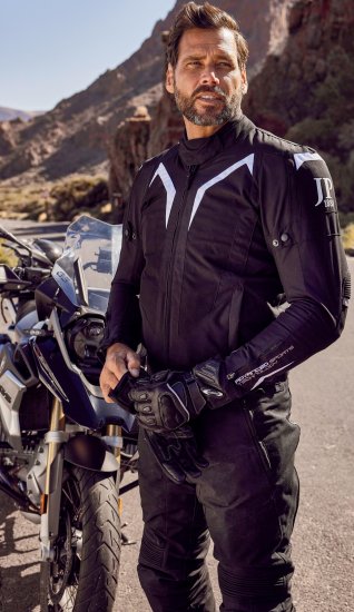 JP1880 3D Mesh Insert Motorcycle Jacket Black - Мотоциклетно облекло в плюс размери - Мотоциклетно облекло в големи размери за мъже