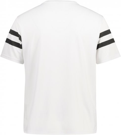  JP1880 Henley Tennis T-Shirt Snow White - Спортни дрехи & Връхно облекло - мъжки спортни екипи големи размери