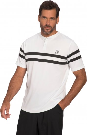  JP1880 Henley Tennis T-Shirt Snow White - Спортни дрехи & Връхно облекло - мъжки спортни екипи големи размери
