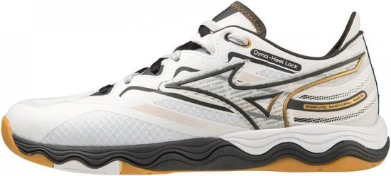Mizuno 81GA232502 Sneakers White/Black/Gold - Мъжки oбувки 40-52 - 