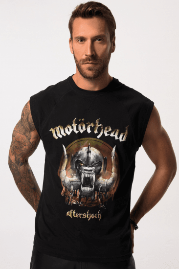 JP1880 Ozzy Motörhead Graphic Band T-Shirt Black - Тениски - мъжки тениски големи размери