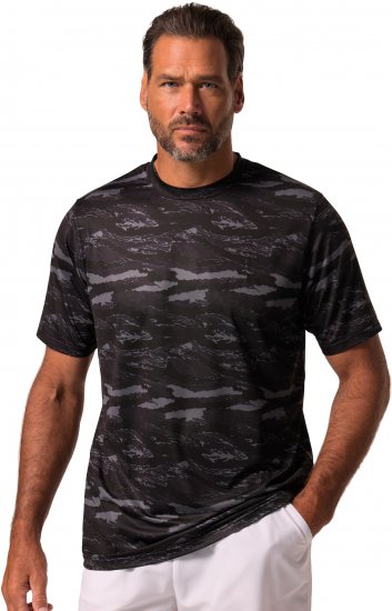 JP1880 QuickDry Graphic Print Tennis T-Shirt Black - Спортни дрехи & Връхно облекло - мъжки спортни екипи големи размери