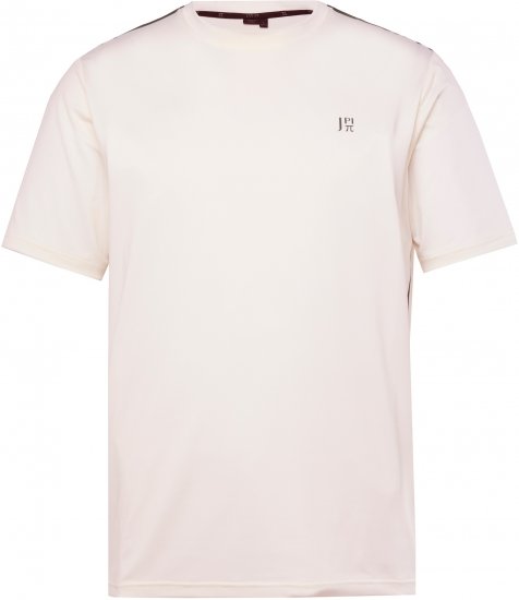 JP1880 QuickDry Stripes Tennis T-Shirt Off White - Спортни дрехи & Връхно облекло - мъжки спортни екипи големи размери