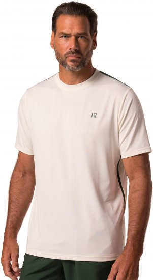 JP1880 QuickDry Stripes Tennis T-Shirt Off White - Спортни дрехи & Връхно облекло - мъжки спортни екипи големи размери
