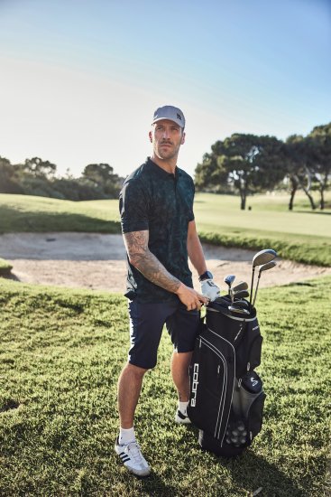 JP1880 Jay-Pi QuickDry AOP Golf Polo Shirt Navy Blue - Поло тениски - мъжки тениски с яка големи размери