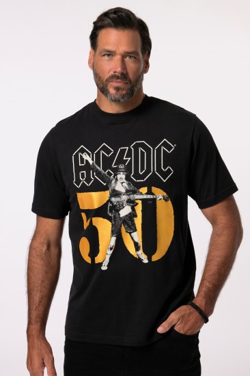 JP1880 AC/DC Graphic Band T-Shirt Black - Тениски - мъжки тениски големи размери
