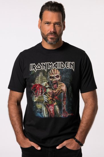 JP1880 Iron Maiden Eddie Attack Band T-Shirt Black - Тениски - мъжки тениски големи размери