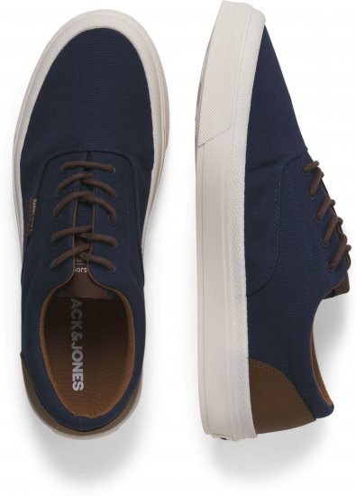 Jack & Jones Lington Canvas Sneakers Navy Blazer - Мъжки oбувки 40-52 - 