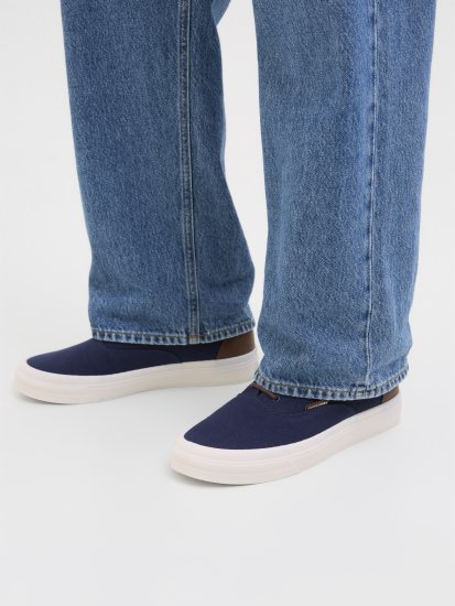 Jack & Jones Lington Canvas Sneakers Navy Blazer - Мъжки oбувки 40-52 - 
