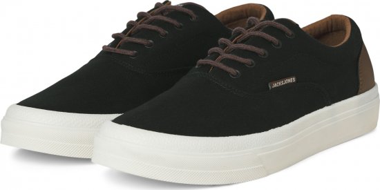 Jack & Jones Lington Canvas Sneakers Black - Мъжки oбувки 40-52 - 