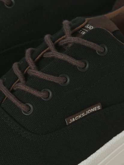 Jack & Jones Lington Canvas Sneakers Black - Мъжки oбувки 40-52 - 