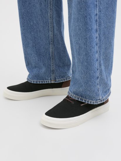Jack & Jones Lington Canvas Sneakers Black - Мъжки oбувки 40-52 - 