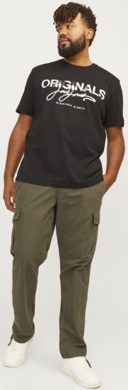 Jack & Jones KANE BARKLEY Cargopants Khaki - Дънки и панталони - мъжки Дънки и панталони големи размери