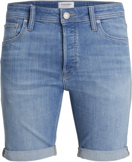 Jack & Jones Rick Original Shorts Blue Denim - Шорти - мъжки къси панталони големи размери