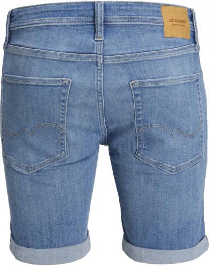 Jack & Jones Rick Original Shorts Blue Denim - Шорти - мъжки къси панталони големи размери