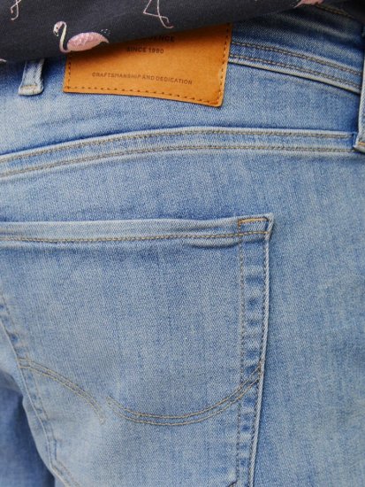 Jack & Jones Rick Original Shorts Blue Denim - Шорти - мъжки къси панталони големи размери