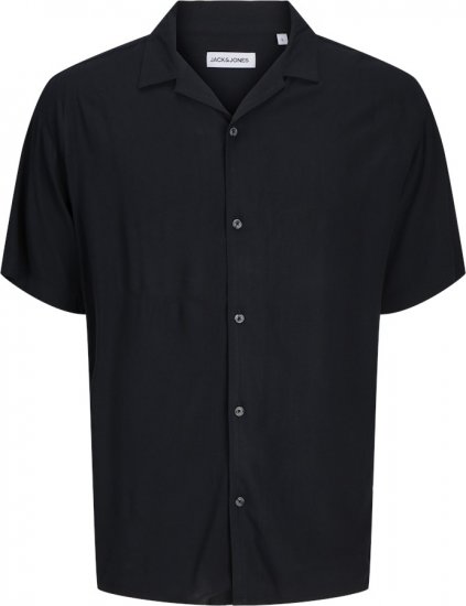 Jack & Jones Jeff Resort Shirt Black - Ризи - мъжки ризи големи размери