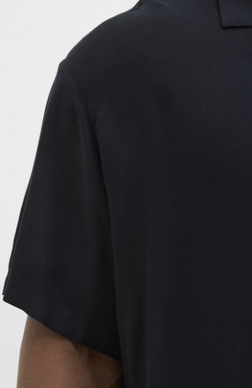 Jack & Jones Jeff Resort Shirt Black - Ризи - мъжки ризи големи размери