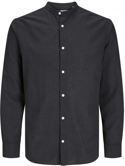 Jack & Jones Breeze Poplin Long Sleeve Shirt Black - Ризи - мъжки ризи големи размери