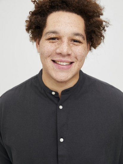 Jack & Jones Breeze Poplin Long Sleeve Shirt Black - Ризи - мъжки ризи големи размери