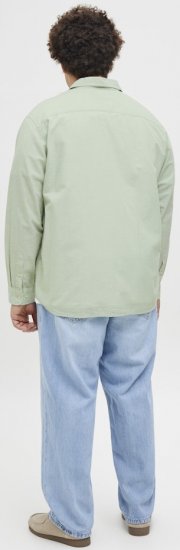 Jack & Jones Breeze Linen Blend Long Sleeve Shirt Iceberg Green - Ризи - мъжки ризи големи размери