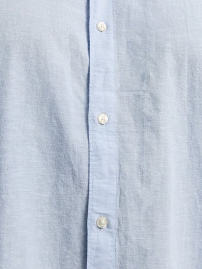 Jack & Jones Breeze Linen Blend Short Sleeve Shirt Chambray Blue - Ризи - мъжки ризи големи размери
